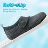 imageVIFUUR Kids Water Shoes Boys Girls Barefoot Water Sports Socks HookampampLoop Beach Shoes Quick Dry Aqua Socks Swim Walking Outdoor Sports for ToddlerGrey Circle