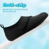 imageVIFUUR Kids Water Shoes Boys Girls Barefoot Water Sports Socks HookampampLoop Beach Shoes Quick Dry Aqua Socks Swim Walking Outdoor Sports for ToddlerBlack Circle