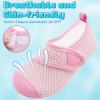 imageVIFUUR Kids Water Shoes Boys Girls Barefoot Water Sports Socks HookampampLoop Beach Shoes Quick Dry Aqua Socks Swim Walking Outdoor Sports for ToddlerRose Circle