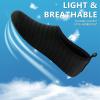 imageVIFUUR Water Sports Shoes Barefoot QuickDry Aqua Yoga Socks Slipon for Men WomenA Black