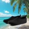 imageVIFUUR Water Sports Shoes Barefoot QuickDry Aqua Yoga Socks Slipon for Men WomenA Black