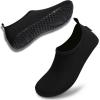 imageVIFUUR Water Sports Shoes Barefoot QuickDry Aqua Yoga Socks Slipon for Men WomenBlack