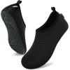 imageVIFUUR Water Sports Shoes Barefoot QuickDry Aqua Yoga Socks Slipon for Men WomenBlack Xue