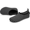 imageVIFUUR Water Sports Shoes Barefoot QuickDry Aqua Yoga Socks Slipon for Men WomenBlackstripes