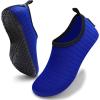 imageVIFUUR Water Sports Shoes Barefoot QuickDry Aqua Yoga Socks Slipon for Men WomenBlue