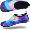 imageVIFUUR Water Sports Shoes Barefoot QuickDry Aqua Yoga Socks Slipon for Men WomenColorful Aurora