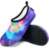 imageVIFUUR Water Sports Shoes Barefoot QuickDry Aqua Yoga Socks Slipon for Men WomenColorful Aurora
