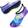 imageVIFUUR Water Sports Shoes Barefoot QuickDry Aqua Yoga Socks Slipon for Men WomenColorful Aurora