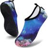 imageVIFUUR Water Sports Shoes Barefoot QuickDry Aqua Yoga Socks Slipon for Men WomenCoral Fish