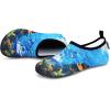 imageVIFUUR Water Sports Shoes Barefoot QuickDry Aqua Yoga Socks Slipon for Men WomenDeepsea