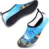 imageVIFUUR Water Sports Shoes Barefoot QuickDry Aqua Yoga Socks Slipon for Men WomenDeepsea