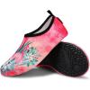 imageVIFUUR Water Sports Shoes Barefoot QuickDry Aqua Yoga Socks Slipon for Men WomenFlaming Bird Pink
