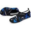 imageVIFUUR Water Sports Shoes Barefoot QuickDry Aqua Yoga Socks Slipon for Men WomenGraffiti Blue