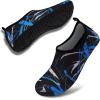 imageVIFUUR Water Sports Shoes Barefoot QuickDry Aqua Yoga Socks Slipon for Men WomenGraffiti Blue