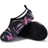 imageVIFUUR Water Sports Shoes Barefoot QuickDry Aqua Yoga Socks Slipon for Men WomenGraffiti Pink