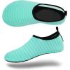 imageVIFUUR Water Sports Shoes Barefoot QuickDry Aqua Yoga Socks Slipon for Men WomenGreen