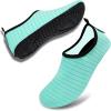 imageVIFUUR Water Sports Shoes Barefoot QuickDry Aqua Yoga Socks Slipon for Men WomenGreen