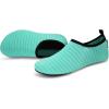 imageVIFUUR Water Sports Shoes Barefoot QuickDry Aqua Yoga Socks Slipon for Men WomenGreen