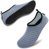 imageVIFUUR Water Sports Shoes Barefoot QuickDry Aqua Yoga Socks Slipon for Men WomenGrey