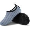 imageVIFUUR Water Sports Shoes Barefoot QuickDry Aqua Yoga Socks Slipon for Men WomenGrey
