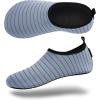 imageVIFUUR Water Sports Shoes Barefoot QuickDry Aqua Yoga Socks Slipon for Men WomenGrey