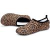 imageVIFUUR Water Sports Shoes Barefoot QuickDry Aqua Yoga Socks Slipon for Men WomenLeopard Orange