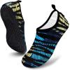 imageVIFUUR Water Sports Shoes Barefoot QuickDry Aqua Yoga Socks Slipon for Men WomenLooming BlueYellow