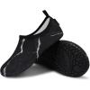 imageVIFUUR Water Sports Shoes Barefoot QuickDry Aqua Yoga Socks Slipon for Men WomenMarble Black