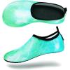 imageVIFUUR Water Sports Shoes Barefoot QuickDry Aqua Yoga Socks Slipon for Men WomenMarble Green
