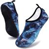 imageVIFUUR Water Sports Shoes Barefoot QuickDry Aqua Yoga Socks Slipon for Men WomenMarble Grey