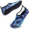 imageVIFUUR Water Sports Shoes Barefoot QuickDry Aqua Yoga Socks Slipon for Men WomenMarble Grey