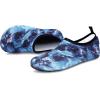 imageVIFUUR Water Sports Shoes Barefoot QuickDry Aqua Yoga Socks Slipon for Men WomenMarble Grey