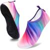 imageVIFUUR Water Sports Shoes Barefoot QuickDry Aqua Yoga Socks Slipon for Men WomenMultiDiagonal