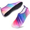 imageVIFUUR Water Sports Shoes Barefoot QuickDry Aqua Yoga Socks Slipon for Men WomenMultiDiagonal