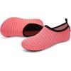 imageVIFUUR Water Sports Shoes Barefoot QuickDry Aqua Yoga Socks Slipon for Men WomenPink