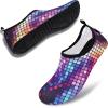 imageVIFUUR Water Sports Shoes Barefoot QuickDry Aqua Yoga Socks Slipon for Men WomenPurple
