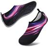 imageVIFUUR Water Sports Shoes Barefoot QuickDry Aqua Yoga Socks Slipon for Men WomenPurpleRed Aperture