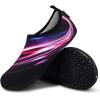 imageVIFUUR Water Sports Shoes Barefoot QuickDry Aqua Yoga Socks Slipon for Men WomenPurpleRed Aperture