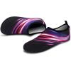 imageVIFUUR Water Sports Shoes Barefoot QuickDry Aqua Yoga Socks Slipon for Men WomenPurpleRed Aperture