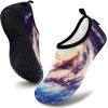 imageVIFUUR Water Sports Shoes Barefoot QuickDry Aqua Yoga Socks Slipon for Men WomenStarryblue