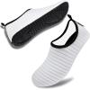 imageVIFUUR Water Sports Shoes Barefoot QuickDry Aqua Yoga Socks Slipon for Men WomenWhite