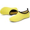 imageVIFUUR Water Sports Shoes Barefoot QuickDry Aqua Yoga Socks Slipon for Men WomenYellow