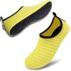imageVIFUUR Water Sports Shoes Barefoot QuickDry Aqua Yoga Socks Slipon for Men WomenYellow