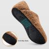 imageVIFUUR House Slippers for Women Men Slip on Indoor Barefoot Slipper Socks Fuzzy Cozy Sock Shoes for Home Bedroom TravelAbrown