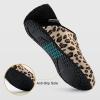 imageVIFUUR House Slippers for Women Men Slip on Indoor Barefoot Slipper Socks Fuzzy Cozy Sock Shoes for Home Bedroom TravelLeopard