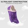 imageVIFUUR House Slippers for Women Men Slip on Indoor Barefoot Slipper Socks Fuzzy Cozy Sock Shoes for Home Bedroom TravelPurple Cashew