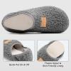 imageVIFUUR House Slippers for Women Men Slip on Indoor Barefoot Slipper Socks Fuzzy Cozy Sock Shoes for Home TravelAgrey