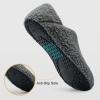 imageVIFUUR House Slippers for Women Men Slip on Indoor Barefoot Slipper Socks Fuzzy Cozy Sock Shoes for Home TravelAgrey