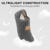 imageVIFUUR House Slippers for Women Men Slip on Indoor Barefoot Slipper Socks Fuzzy Cozy Sock Shoes for Home TravelAgrey
