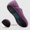 imageVIFUUR House Slippers for Women Men Slip on Indoor Barefoot Slipper Socks Fuzzy Cozy Sock Shoes for Home TravelApurple